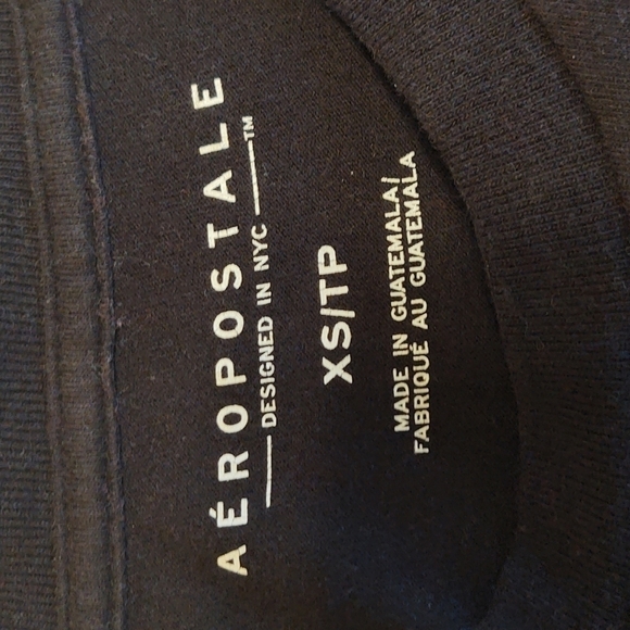 Aeropostale Black Short Sleeve Women's TShirt - Picture 4 of 4